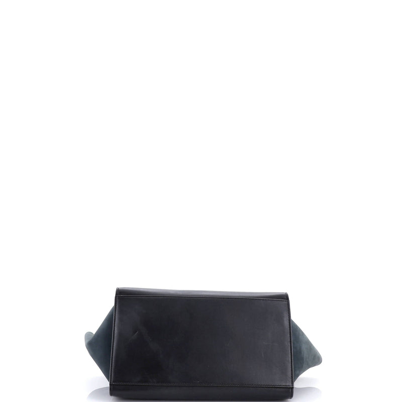 Trapeze Bag Crocodile Embossed Nubuck