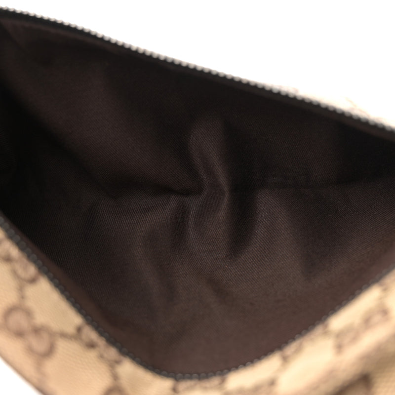 Gucci Web Belt Bag Dark Brown