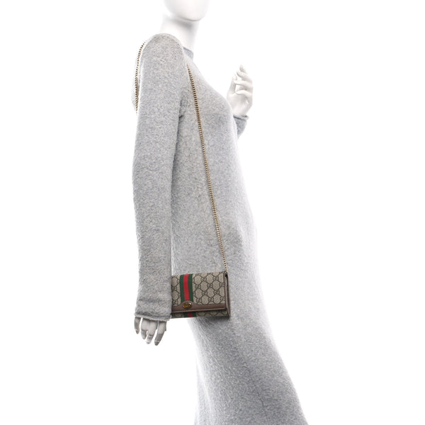 Gucci Gg Supreme Web Ophidia Wallet On