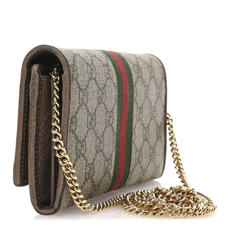 Gucci Gg Supreme Web Ophidia Wallet On