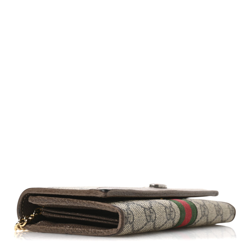 Gucci Gg Supreme Web Ophidia Wallet On