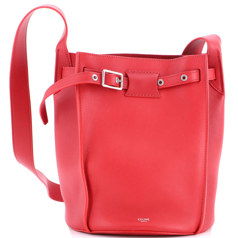 Long Strap Big Bag Bucket Leather