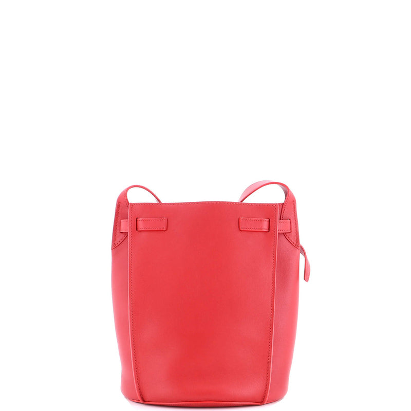 Long Strap Big Bag Bucket Leather