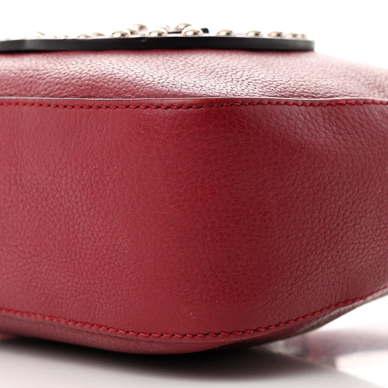 Gucci Pebbled Calfskin Studded Small