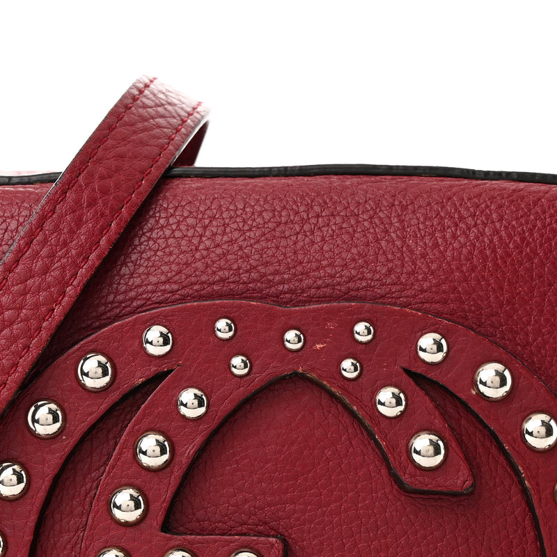 Gucci Pebbled Calfskin Studded Small