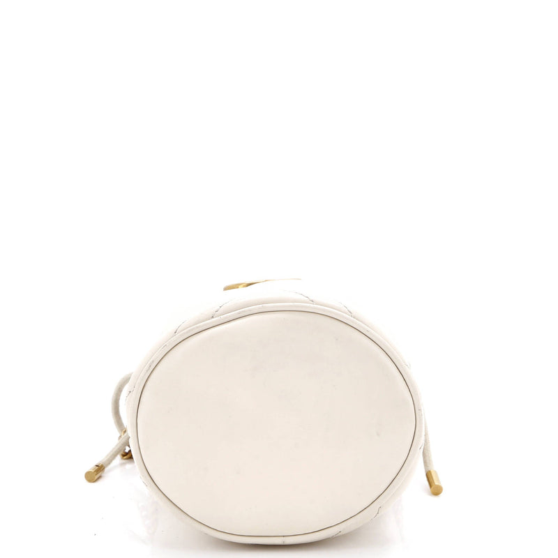 Gg Marmont Bucket Bag Diagonal Quilted