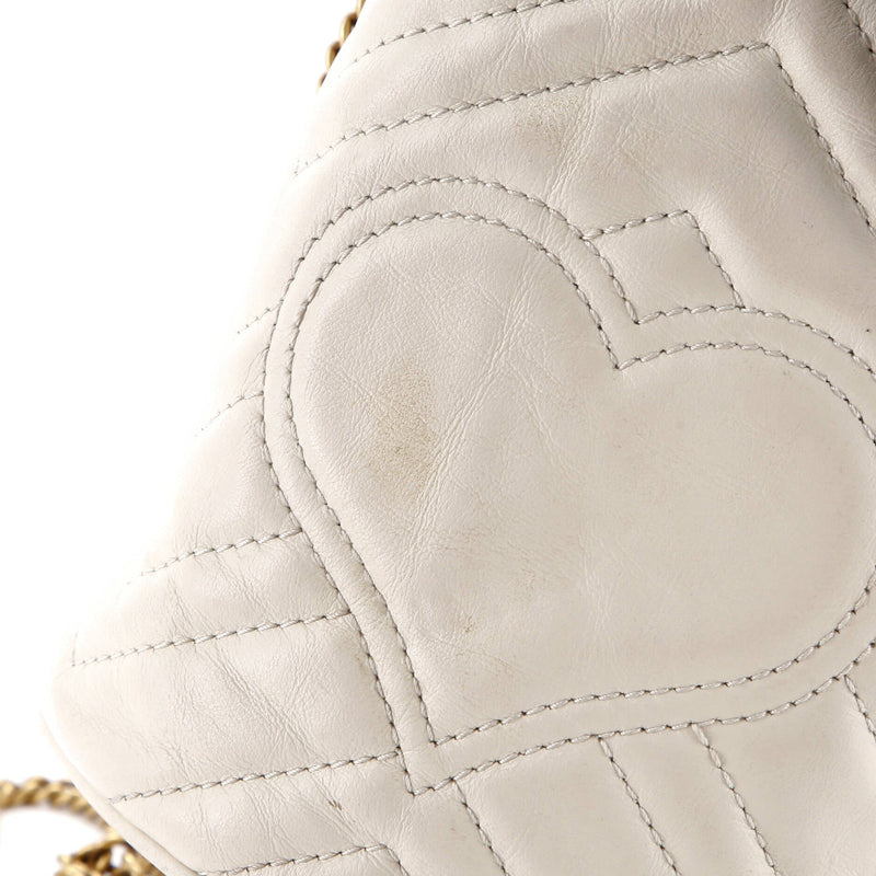 Gg Marmont Bucket Bag Diagonal Quilted