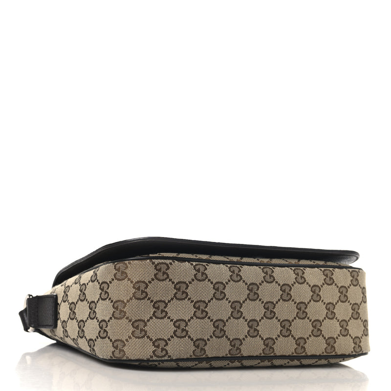 Gucci Large Flap Messenger Bag Beige