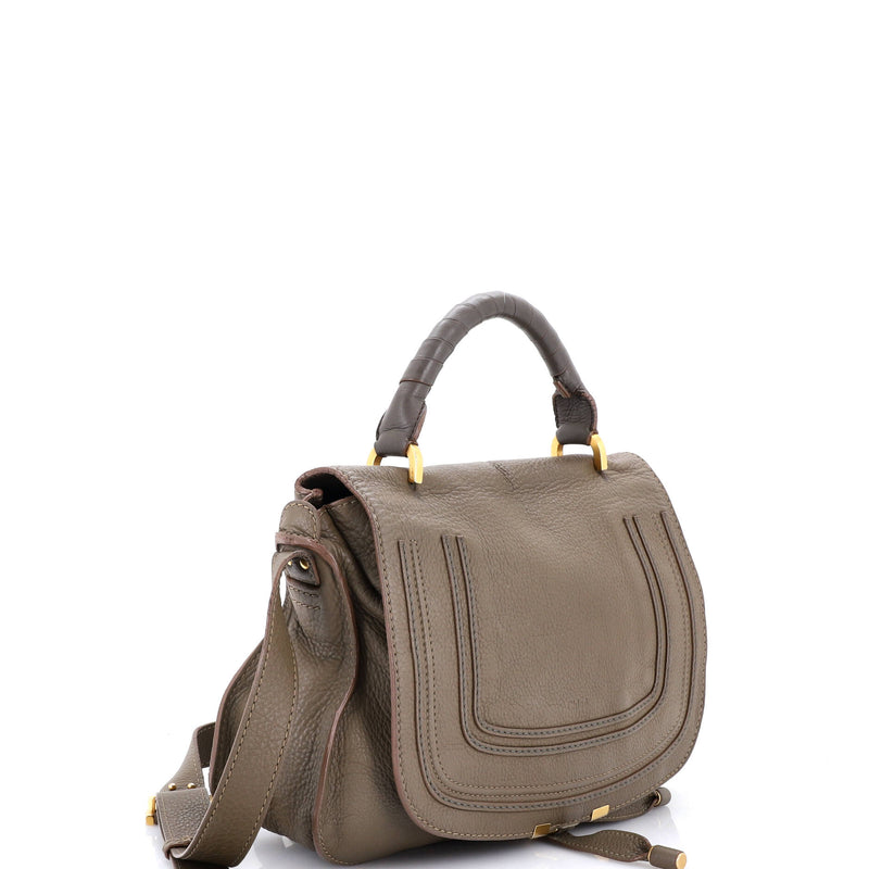 Marcie Top Handle Bag Leather Medium