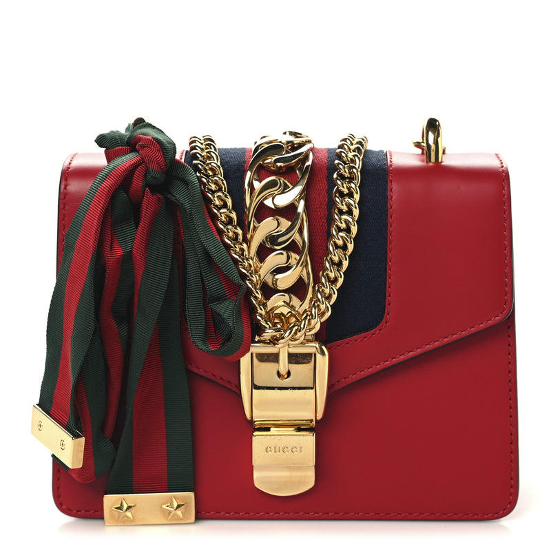 Gucci Calfskin Mini Sylvie Chain