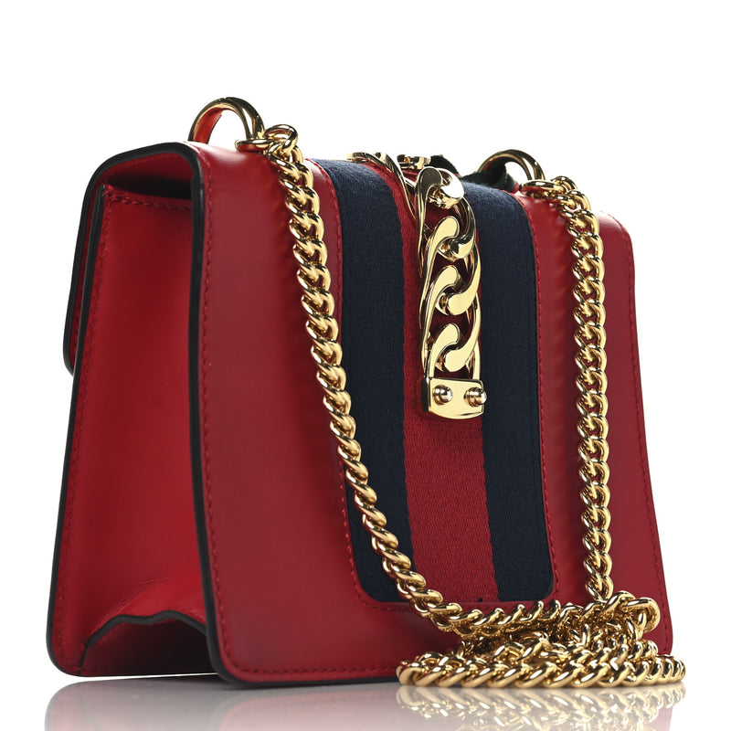 Gucci Calfskin Mini Sylvie Chain