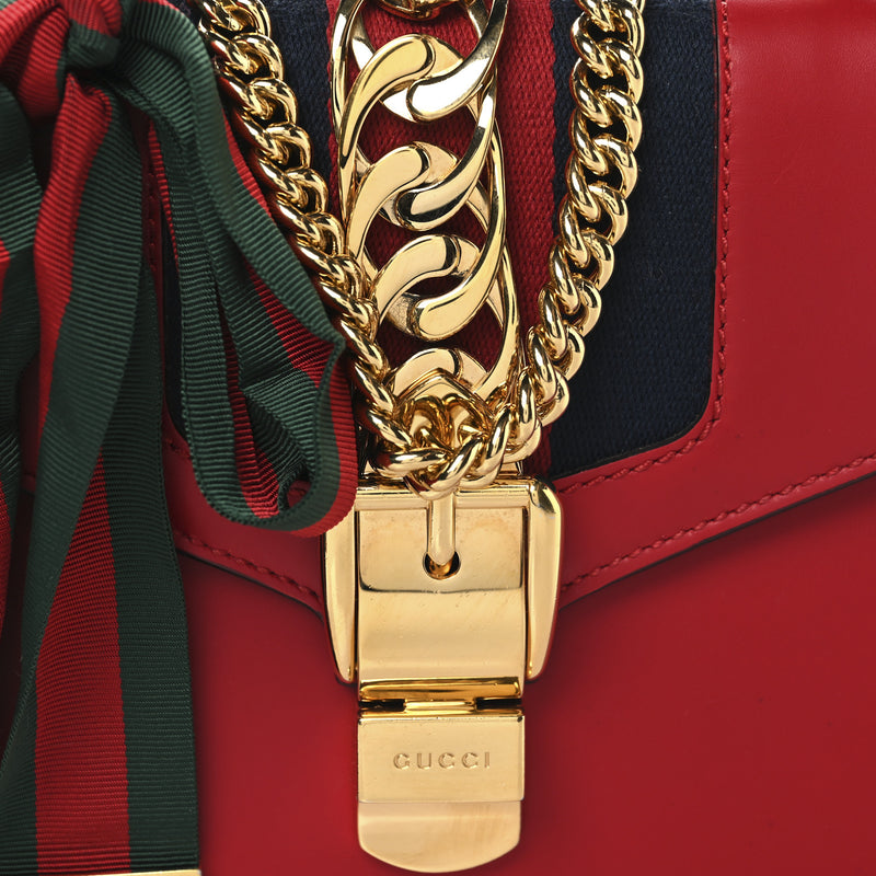 Gucci Calfskin Mini Sylvie Chain