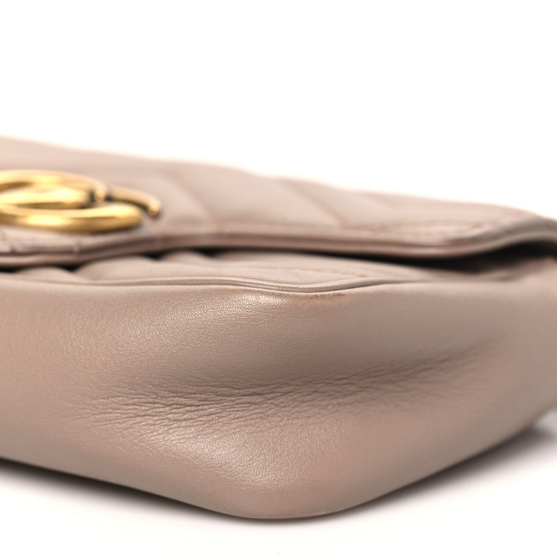Gucci Calfskin Matelasse Super Mini Gg