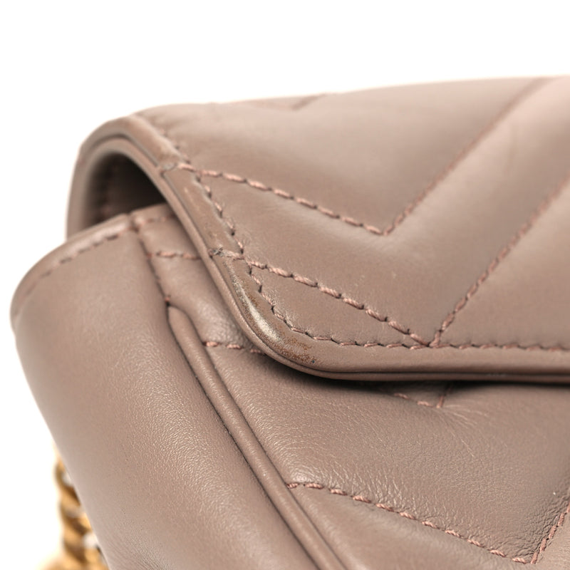 Gucci Calfskin Matelasse Super Mini Gg