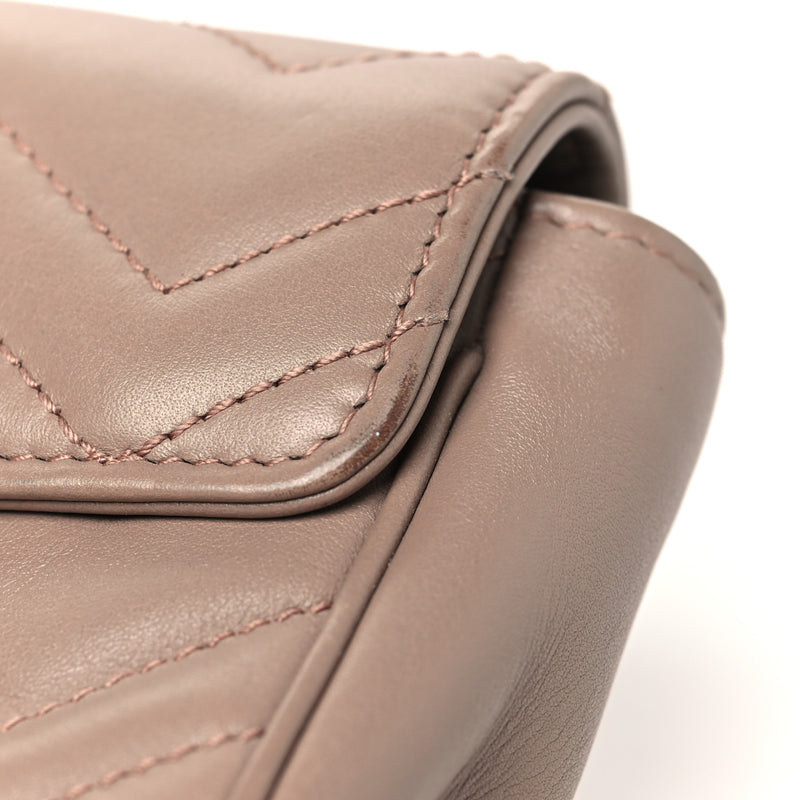 Gucci Calfskin Matelasse Super Mini Gg