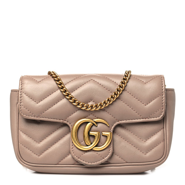 Gucci Calfskin Matelasse Super Mini Gg