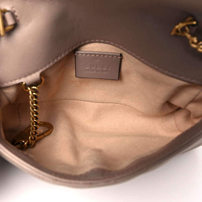 Gucci Calfskin Matelasse Super Mini Gg