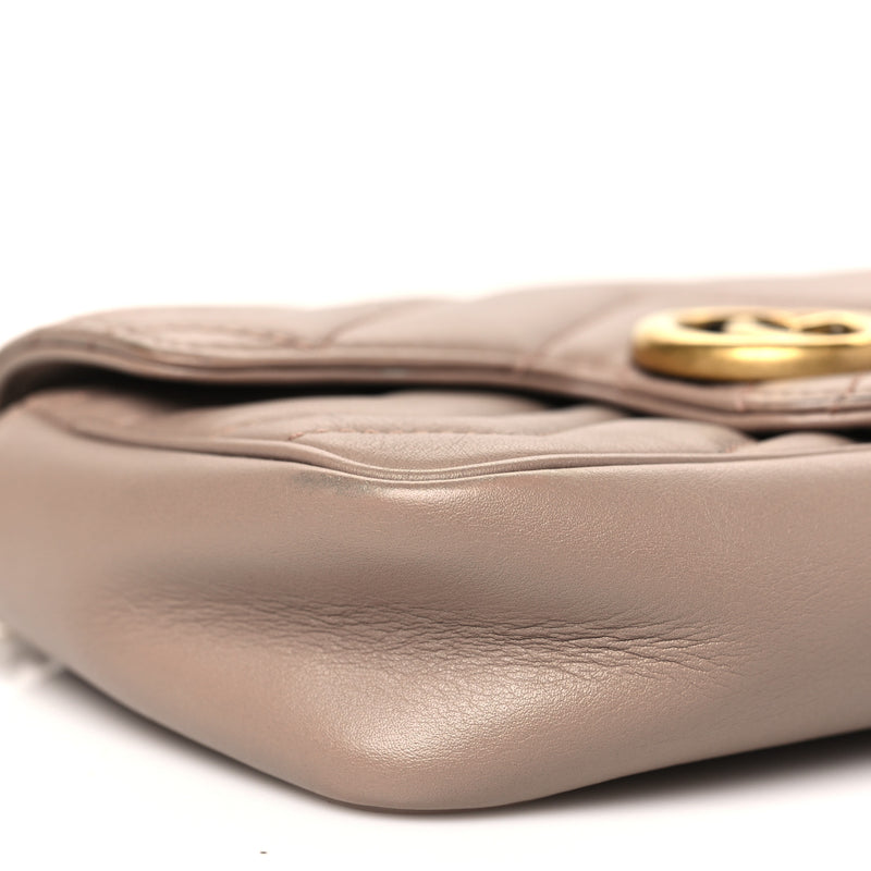 Gucci Calfskin Matelasse Super Mini Gg