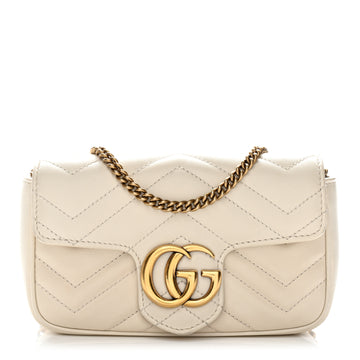 Gucci Calfskin Matelasse Super Mini Gg