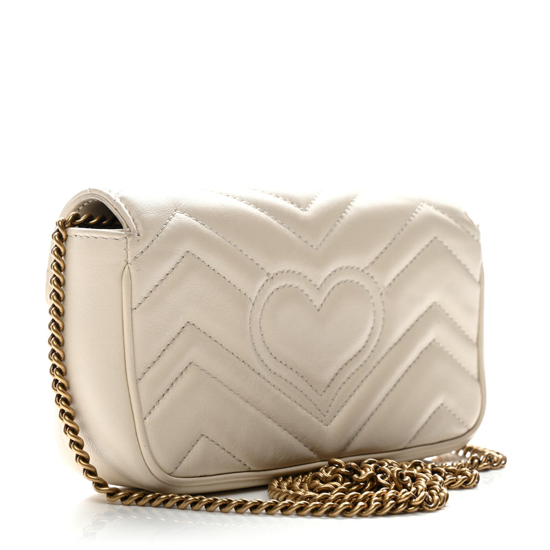 Gucci Calfskin Matelasse Super Mini Gg