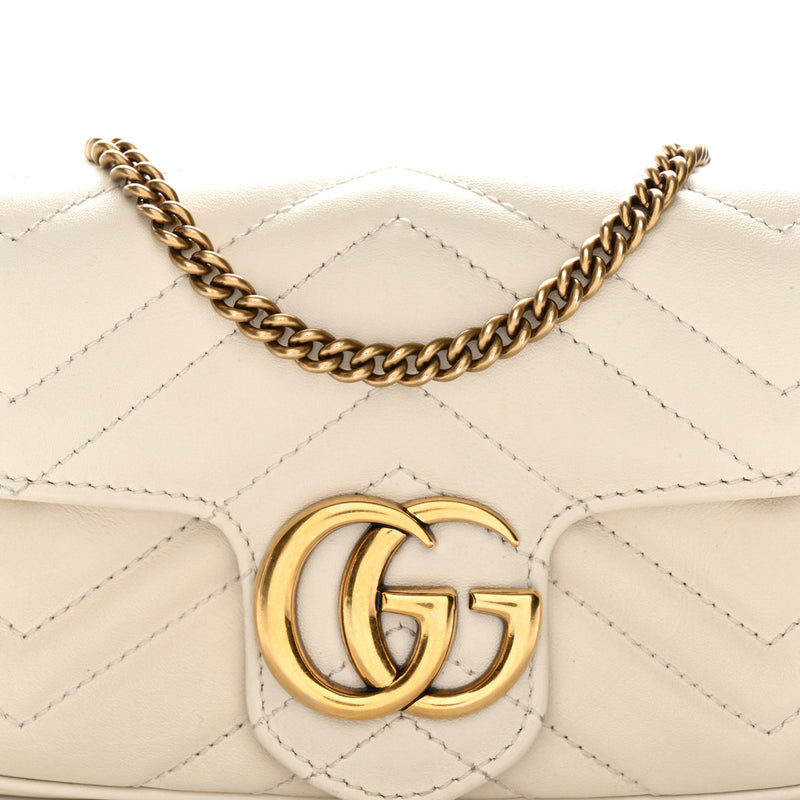 Gucci Calfskin Matelasse Super Mini Gg