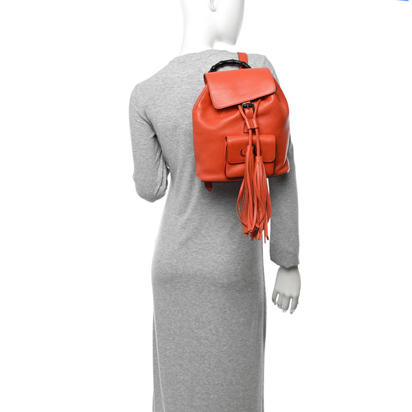 Gucci Calfskin Small Bamboo Backpack