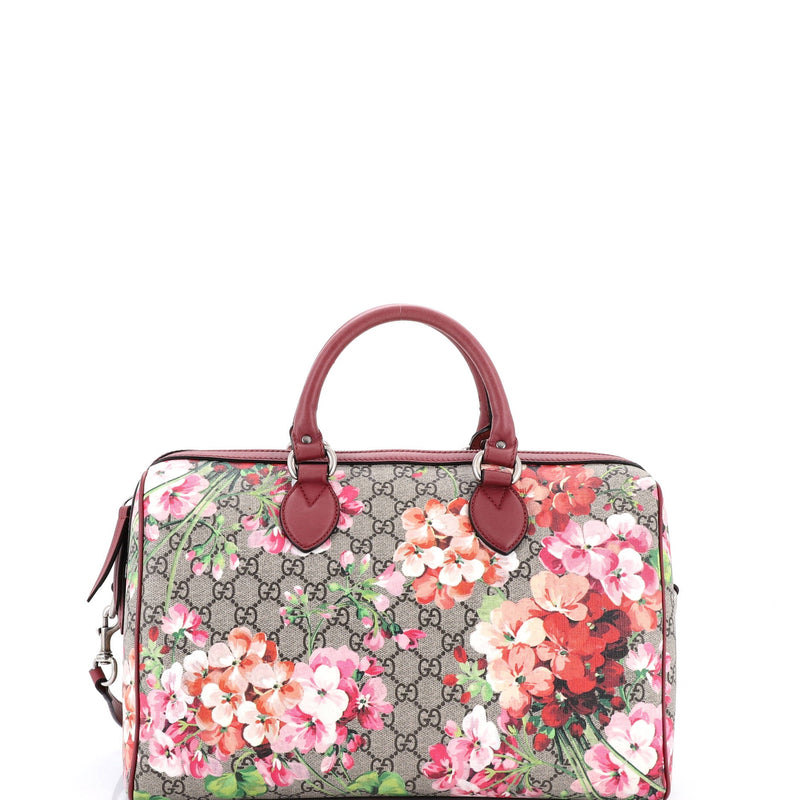 Convertible Boston Bag Blooms Print Gg