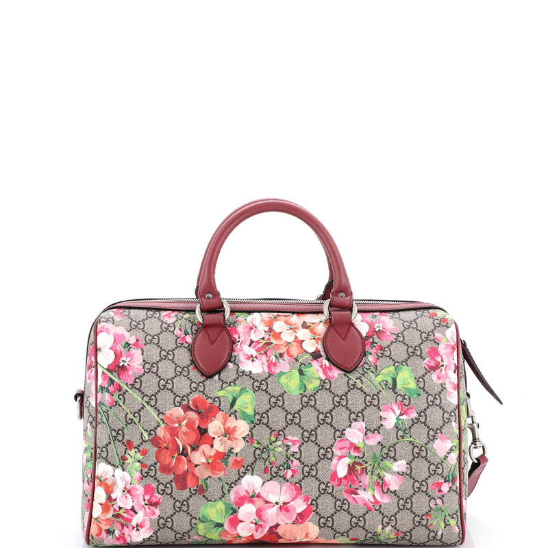 Convertible Boston Bag Blooms Print Gg