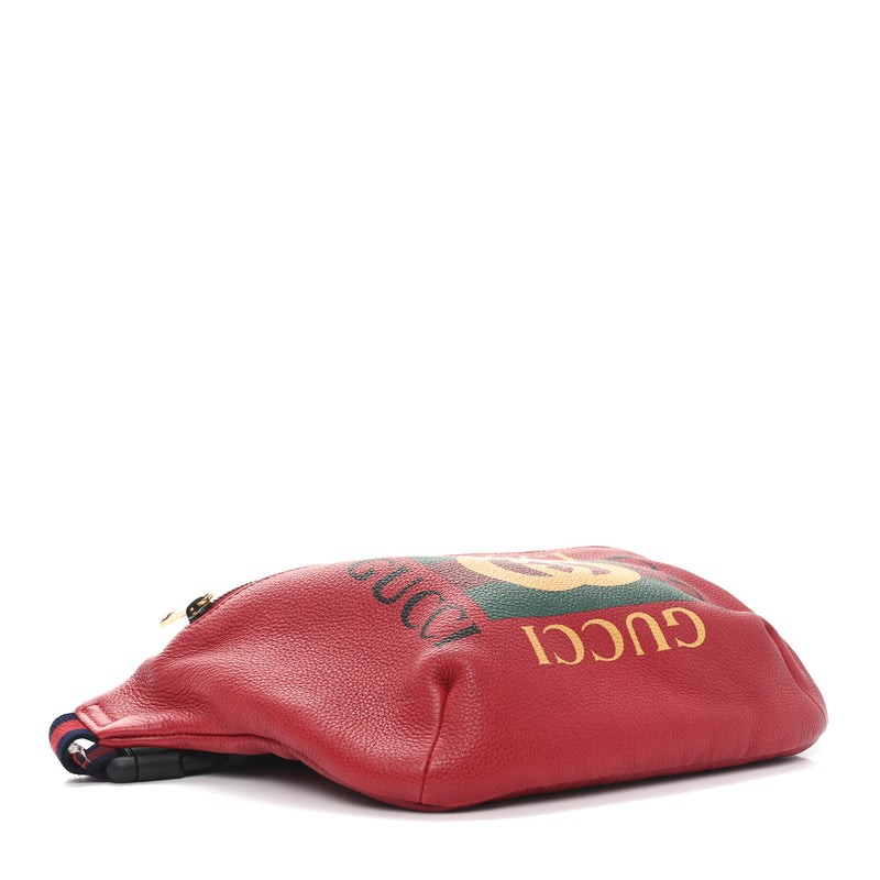 Gucci Grained Calfskin Logo Belt Bag