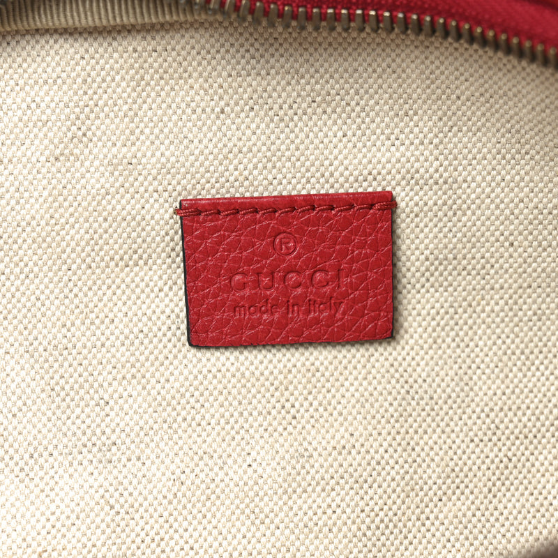Gucci Grained Calfskin Logo Belt Bag