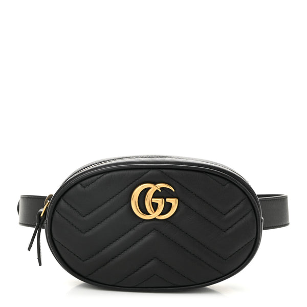 Gucci Calfskin Matelasse Gg Marmont Belt