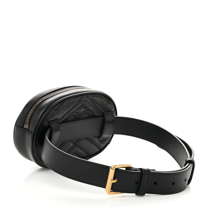 Gucci Calfskin Matelasse Gg Marmont Belt