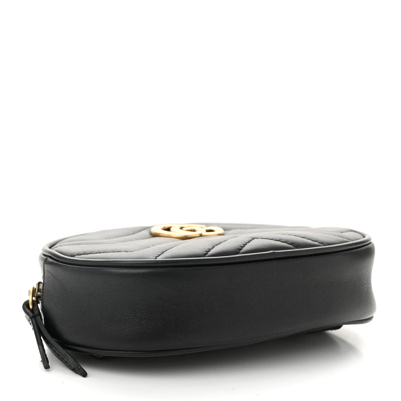 Gucci Calfskin Matelasse Gg Marmont Belt