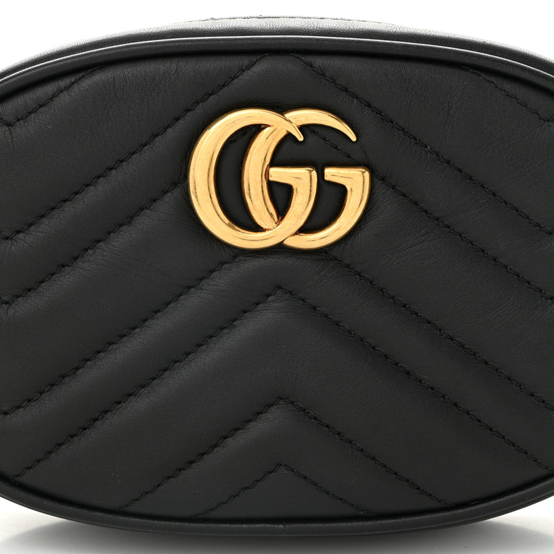 Gucci Calfskin Matelasse Gg Marmont Belt