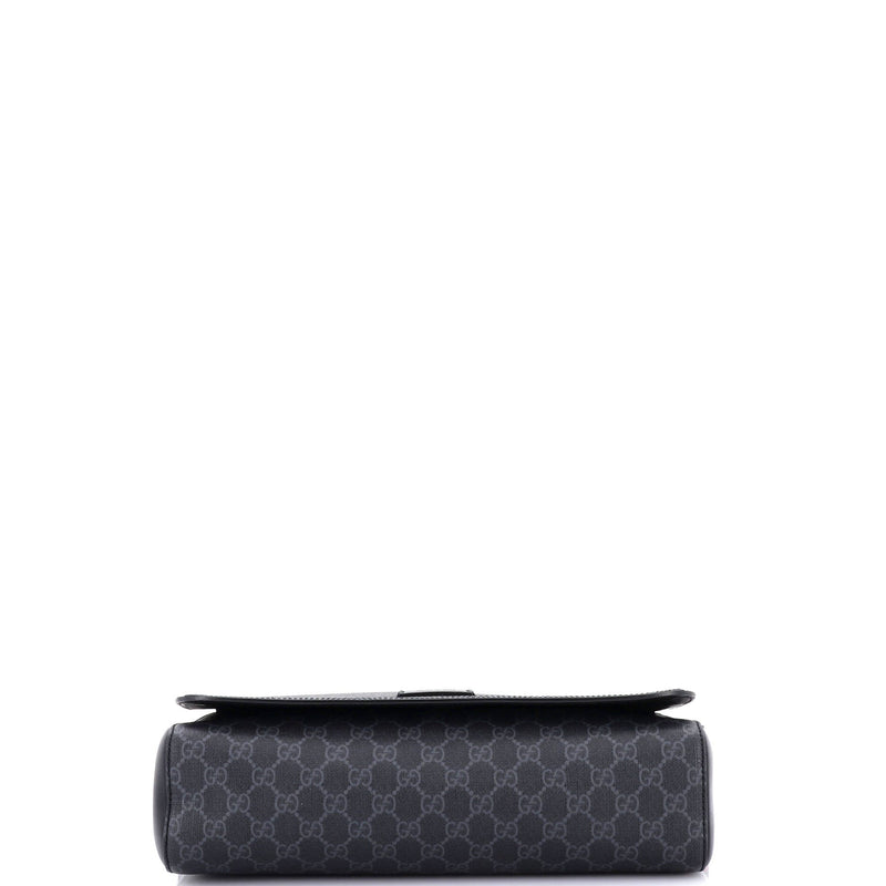Web Strap Flap Messenger Bag Gg Coated