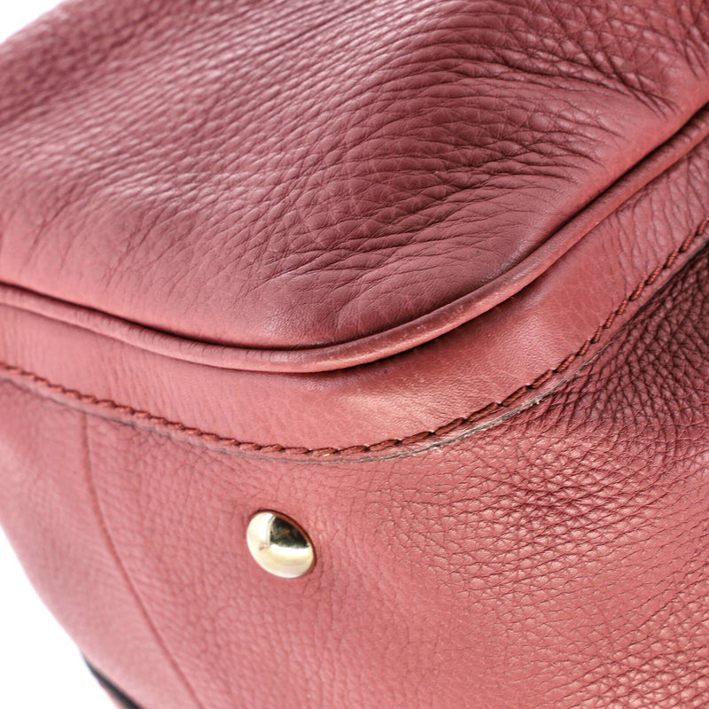 Vintage Web Boston Bag Leather Medium
