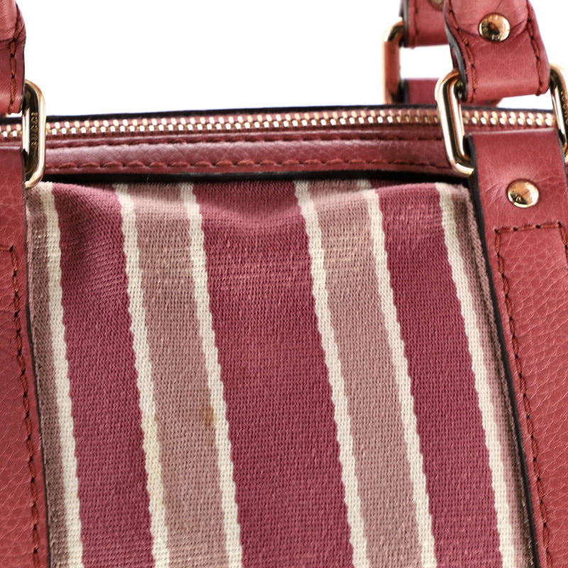 Vintage Web Boston Bag Leather Medium
