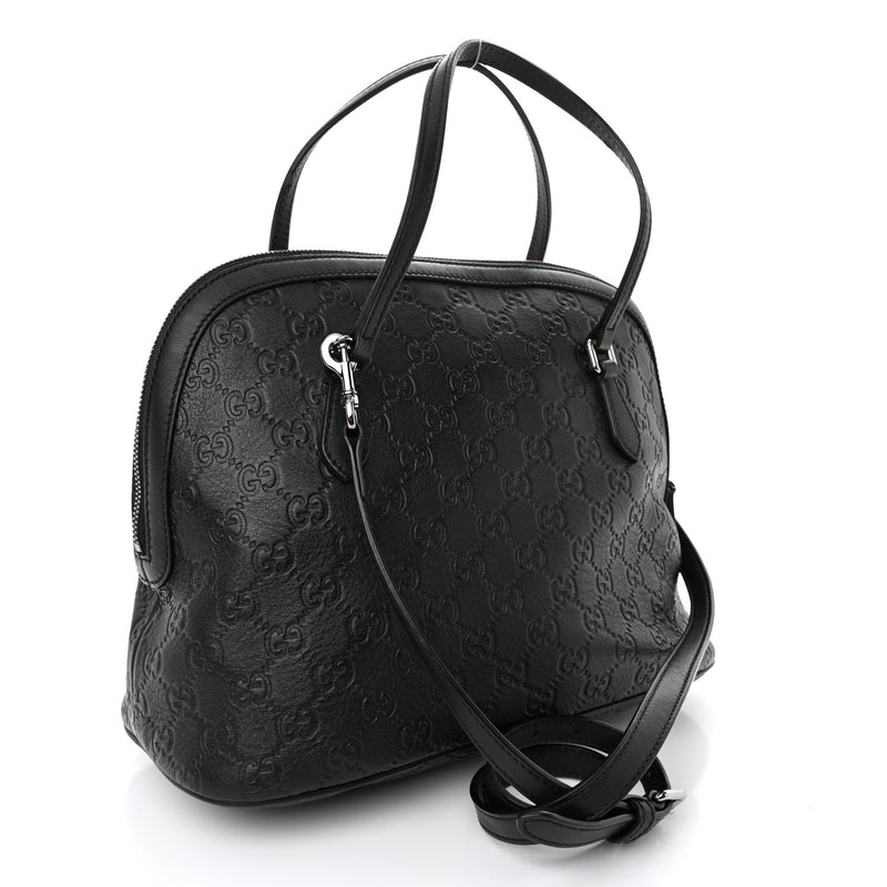Gucci Guccissima Medium Dome Bag Black