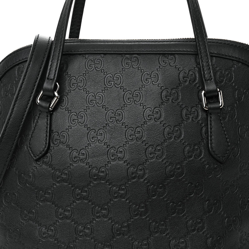 Gucci Guccissima Medium Dome Bag Black