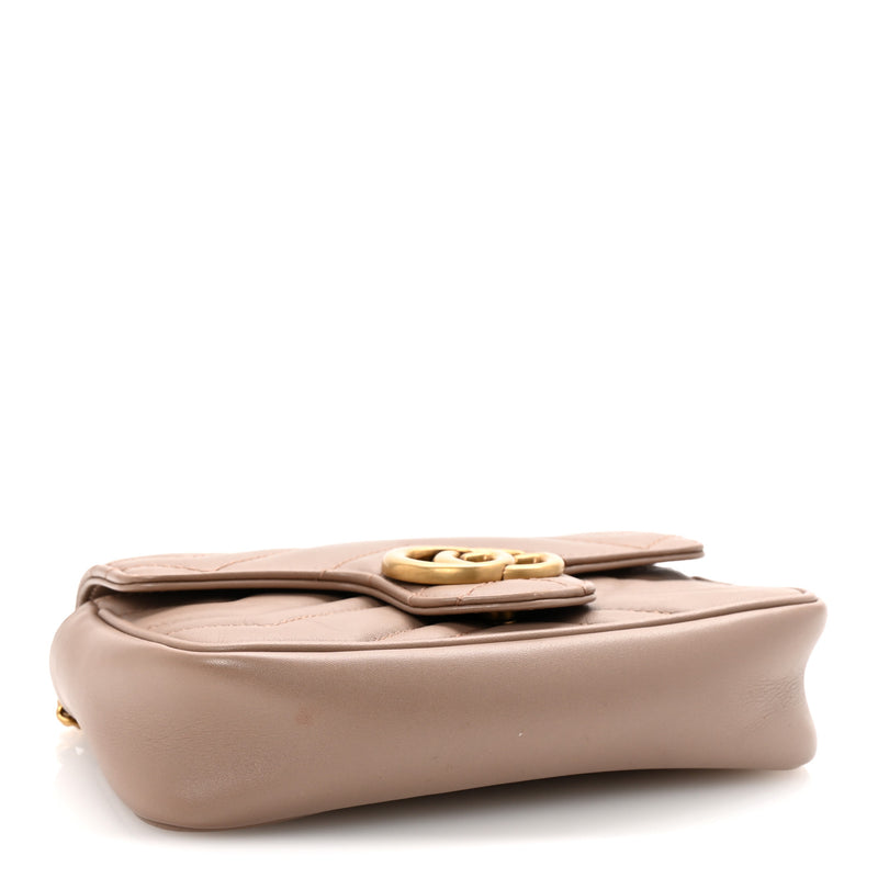 Gucci Calfskin Matelasse Super Mini Gg