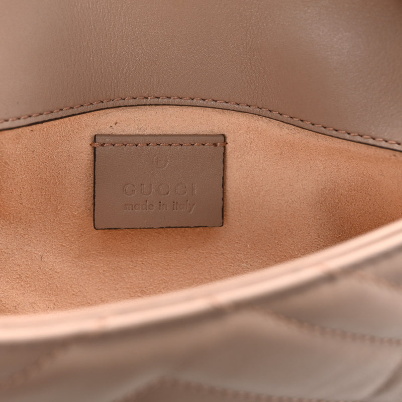 Gucci Calfskin Matelasse Super Mini Gg