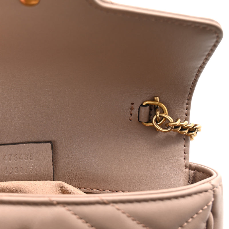 Gucci Calfskin Matelasse Super Mini Gg