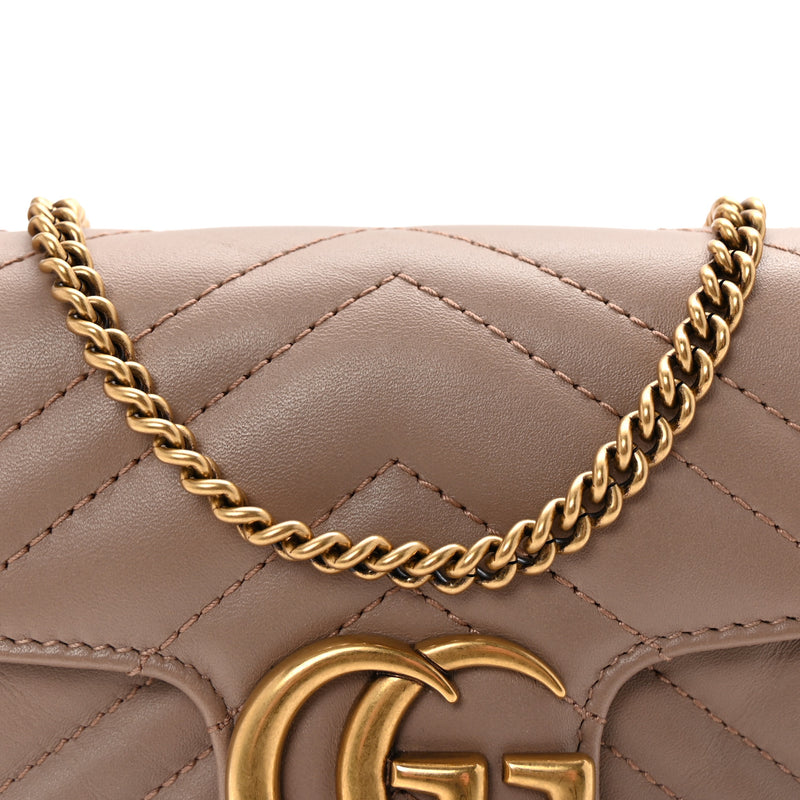 Gucci Calfskin Matelasse Super Mini Gg