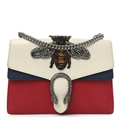 Gucci Calfskin Bee Embroidered Medium