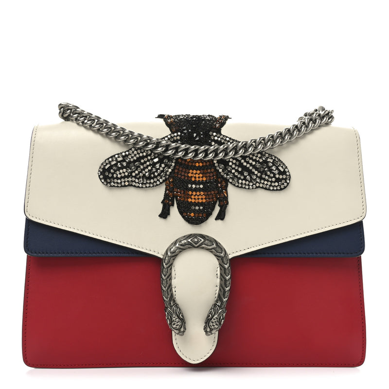 Gucci Calfskin Bee Embroidered Medium