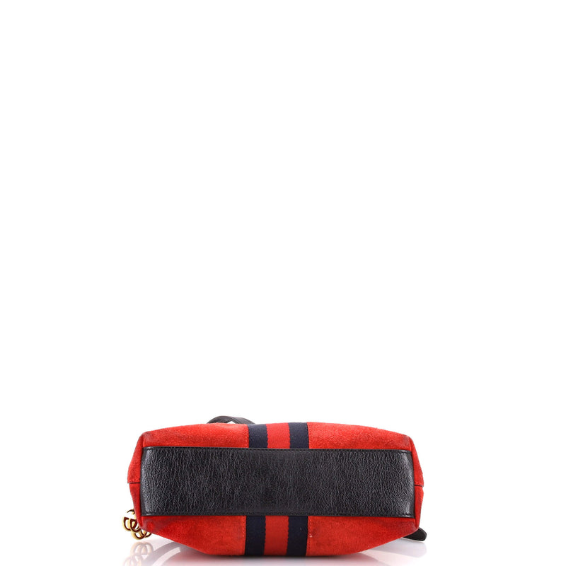 Ophidia Dome Shoulder Bag Suede Small