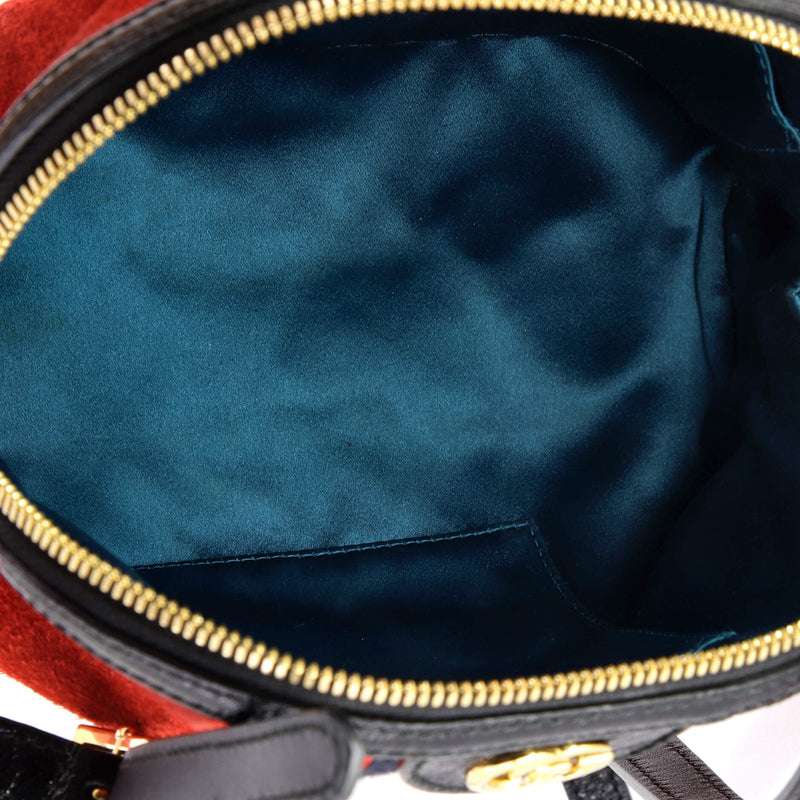 Ophidia Dome Shoulder Bag Suede Small
