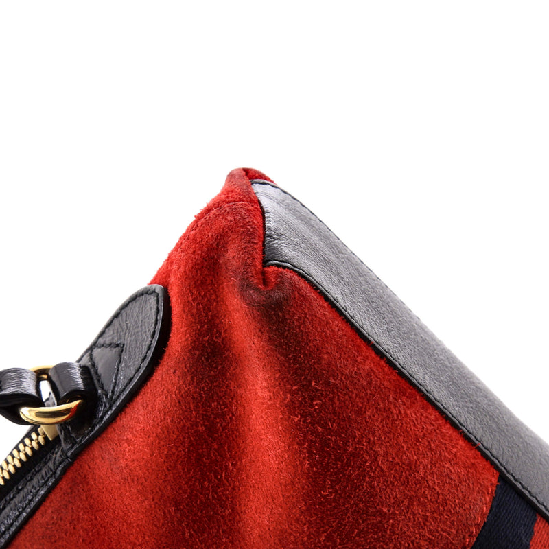 Ophidia Dome Shoulder Bag Suede Small