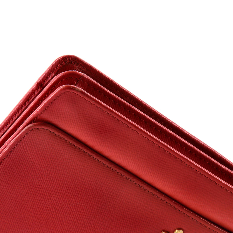 Wallet On Strap Saffiano Leather Small