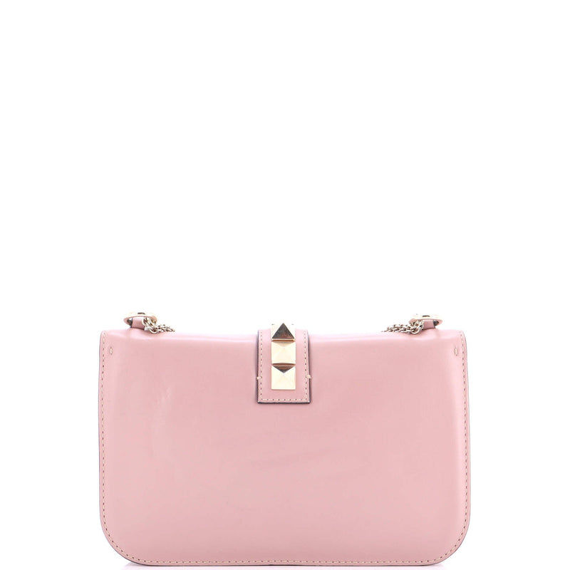 Glam Lock Shoulder Bag Leather Medium
